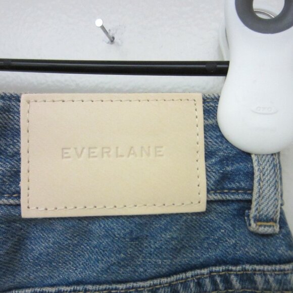 New Everlane The Curvy 90s Cheeky Straight Jean Sz 28x29 Blue 100% Organic Ctton - Picture 9 of 15